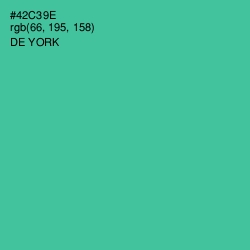 #42C39E - De York Color Image